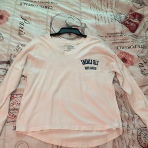 Medium (US) U.S. Vintage white long sleeve travel tee